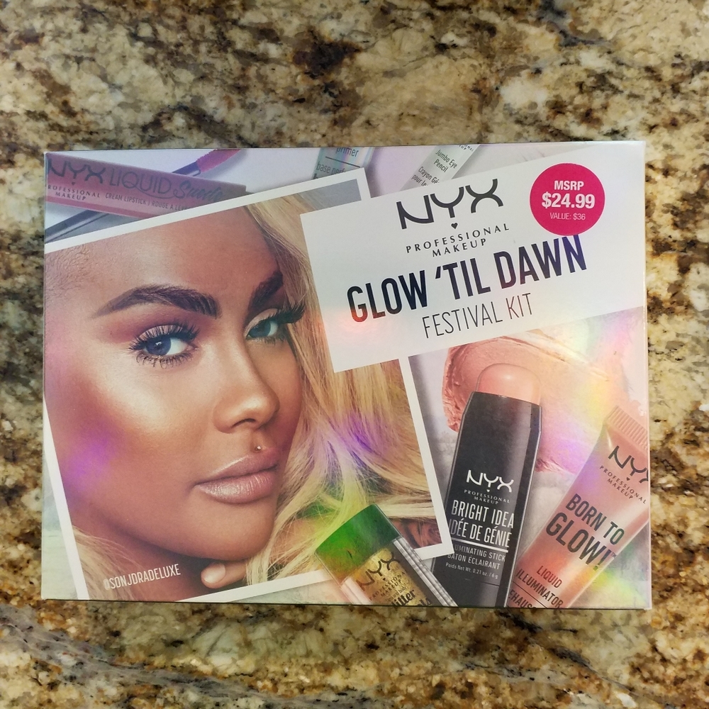 NYX Glow 'Til Dawn Festival Makeup Kit. NEW / NWT
